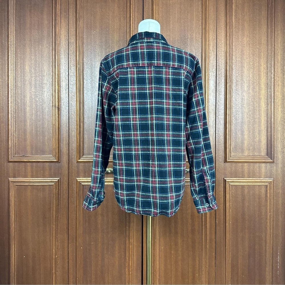LL Bean Plaid Flannel Longsleeves Shirt Women's 100% Cotton Sz Medium - Picture 3 of 9